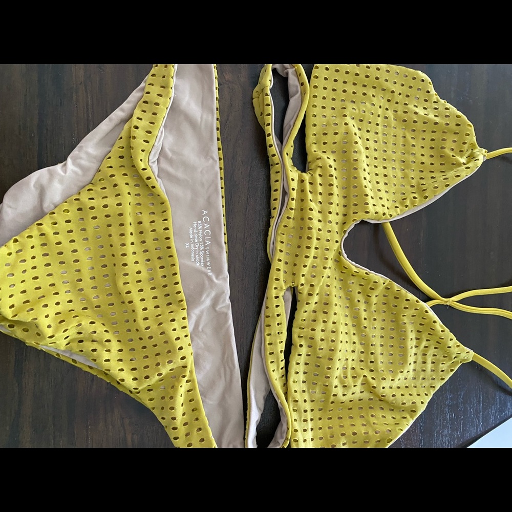 Acacia swimwear Yellow Eyelet Bikini Set - Picture 4 of 10